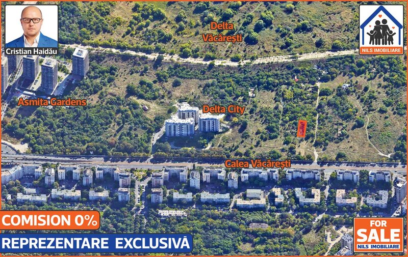 Calea Vacaresti Teren 500mp (12x42) POT: 70%-80% CUT: 4.5
